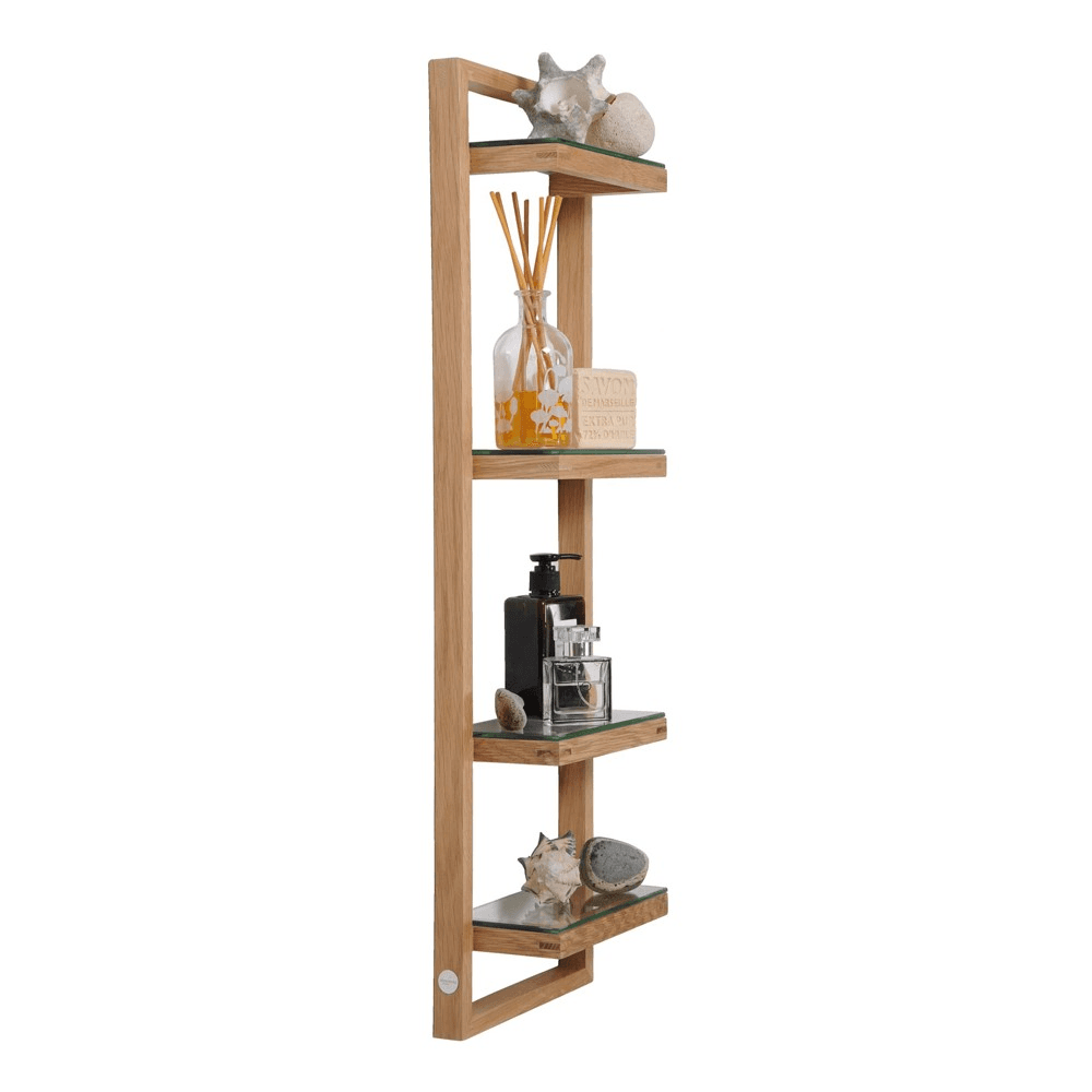 Zone Wall shelf, H80 x W24 x D12cm, Natural