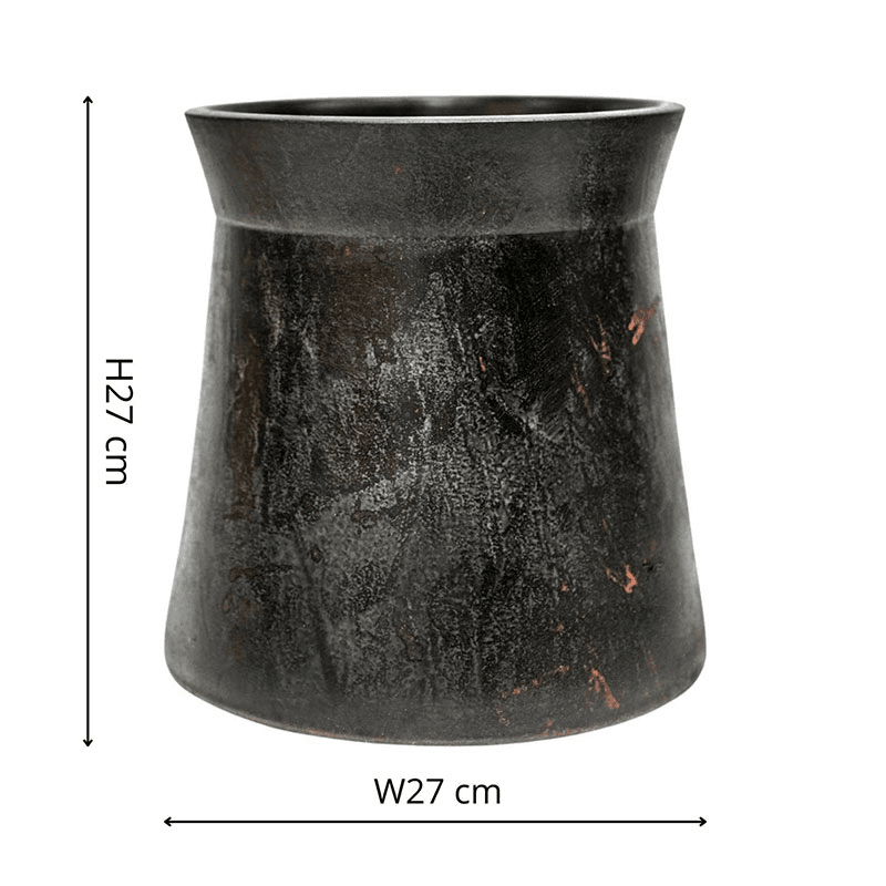 Kew Eclectic Orangery Handthrown Planter, D27cm, Bronze
