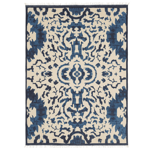 Image showing the Nesbitt Rug, 315 x 230cm, 100% Cotton/Blue product.