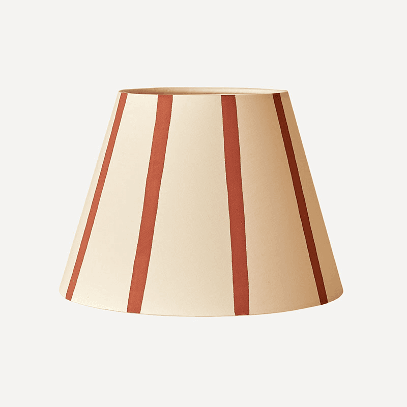 Hum London Stripe Lampshade, 40cm, Rust