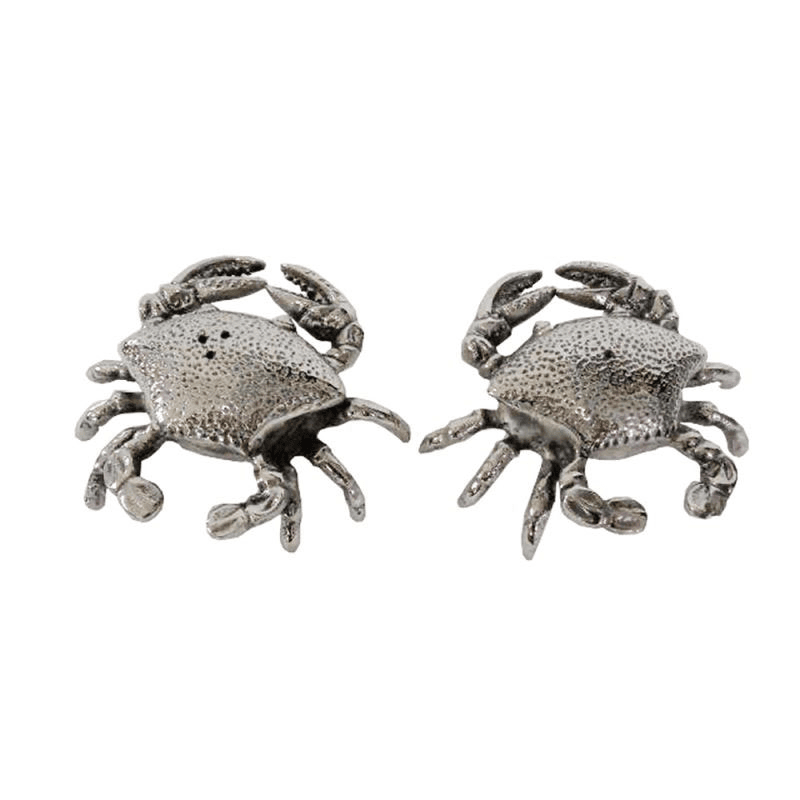 Crab Salt and Pepper Set, L10 x W9cm, Silver
