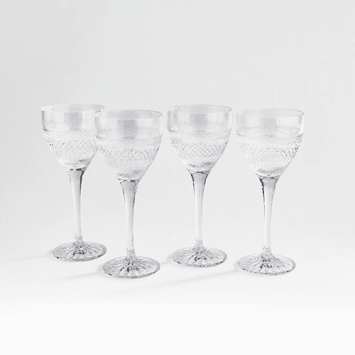 Image showing the Huxley Set of 4 White Wine Glasses, 250ml, Clear product.
