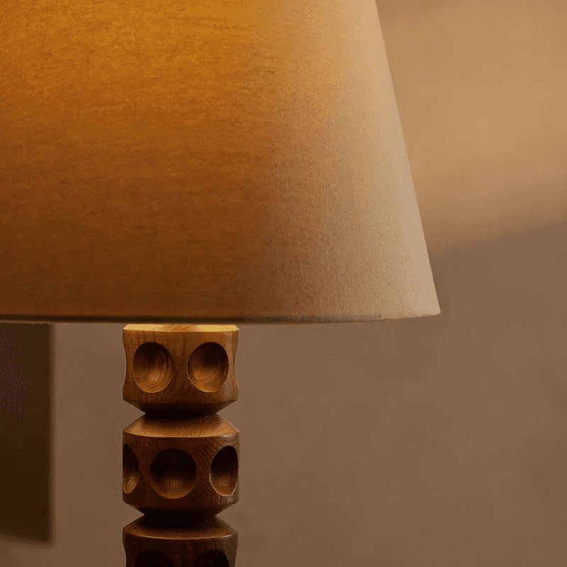 Francesca Table Lamp, H65cm, Brown