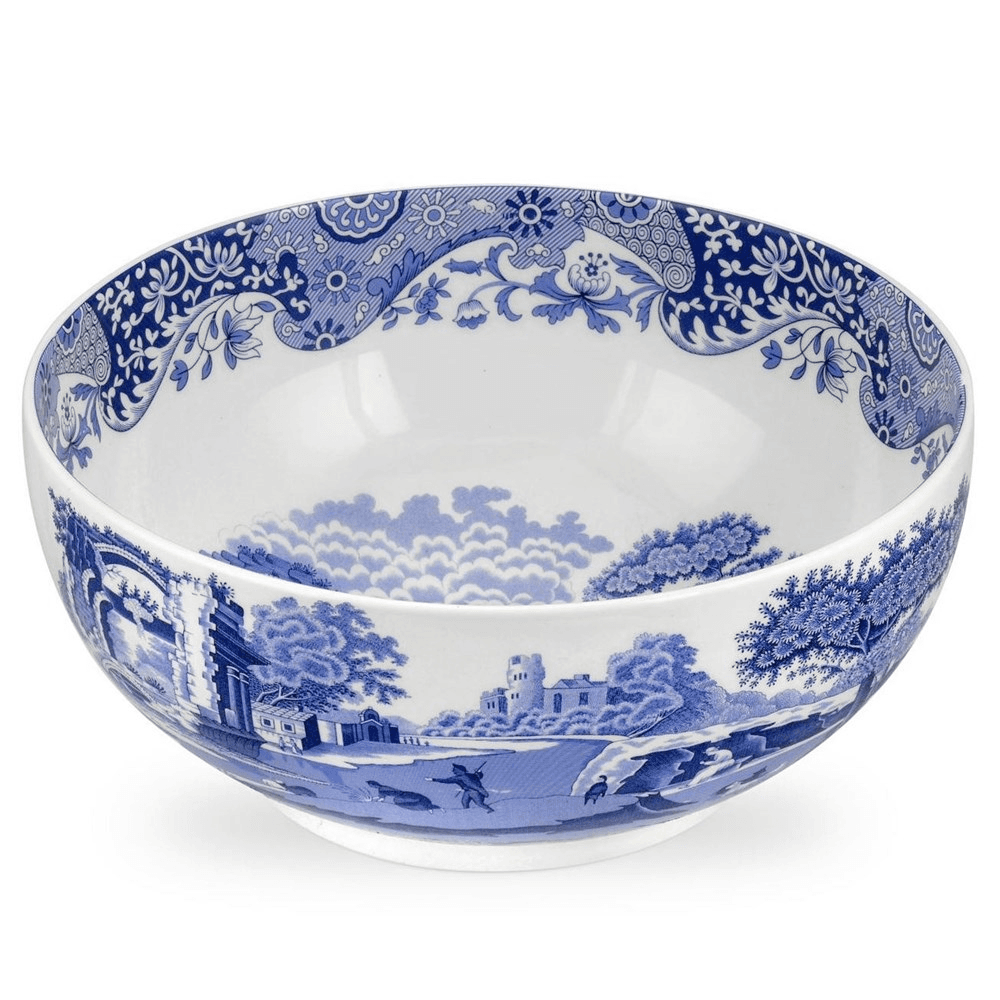 Blue Italian Round bowl, 27.5cm