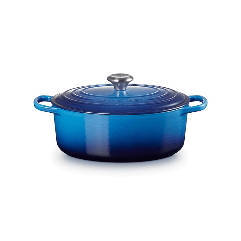 Signature Cast Iron Oval Casserole, 29cm, Azure