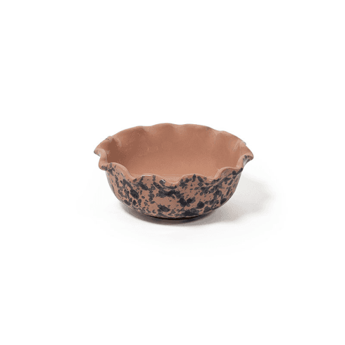Image showing the Splatter Scallop dish, D12cm, Blue and Pink product.