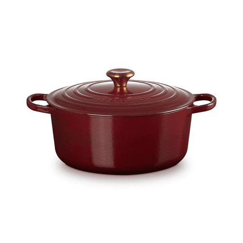 Image showing the Signature Cast Iron Round Casserole, 28cm, Garnet product.