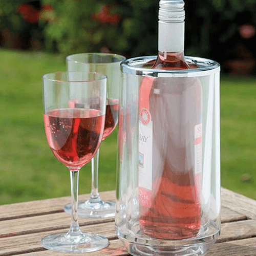 Image showing the Wine Cooler Wine Cooler, Clear Acrylic and Chrome product.