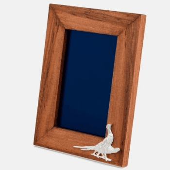Photo Frame, Pheasant, Hardwood, Portrait, Small, 6 x 4"