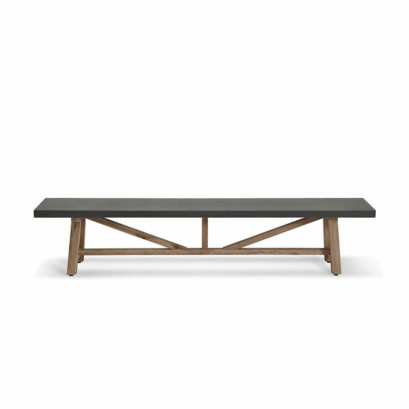 Chilford Bench, Grey & Natural