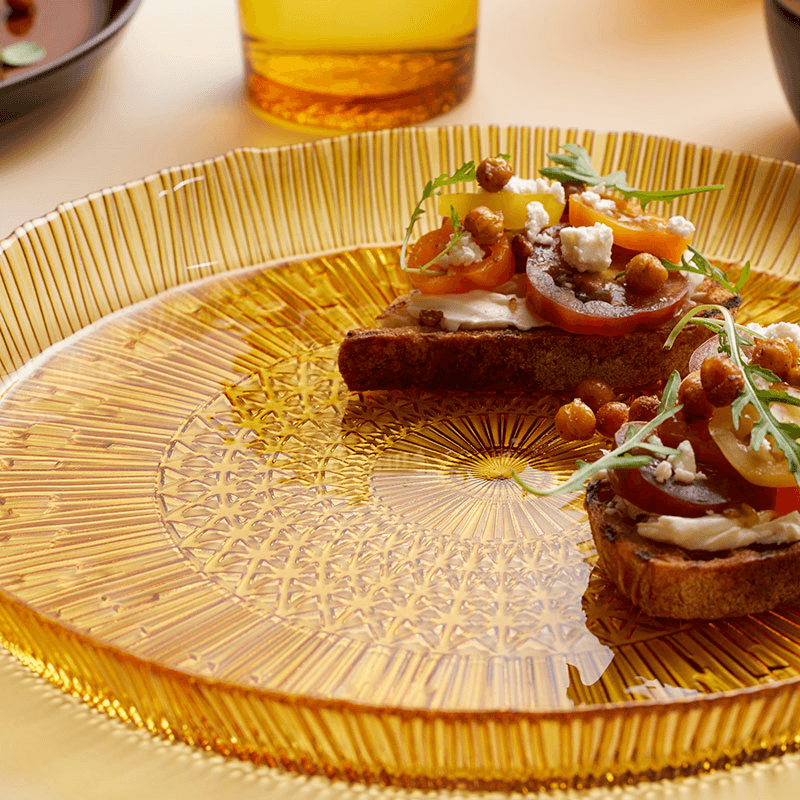 Kusintha Serving Dish, D30cm, Amber