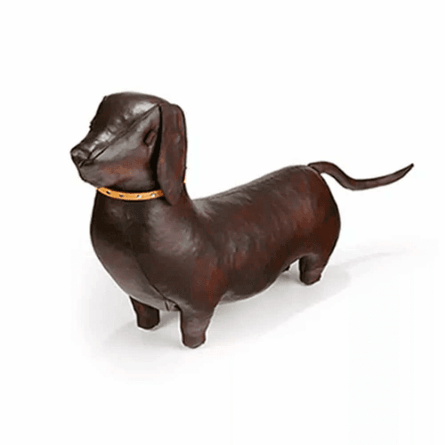 Image showing the Hand Crafted Leather Dachshund, Miniature product.