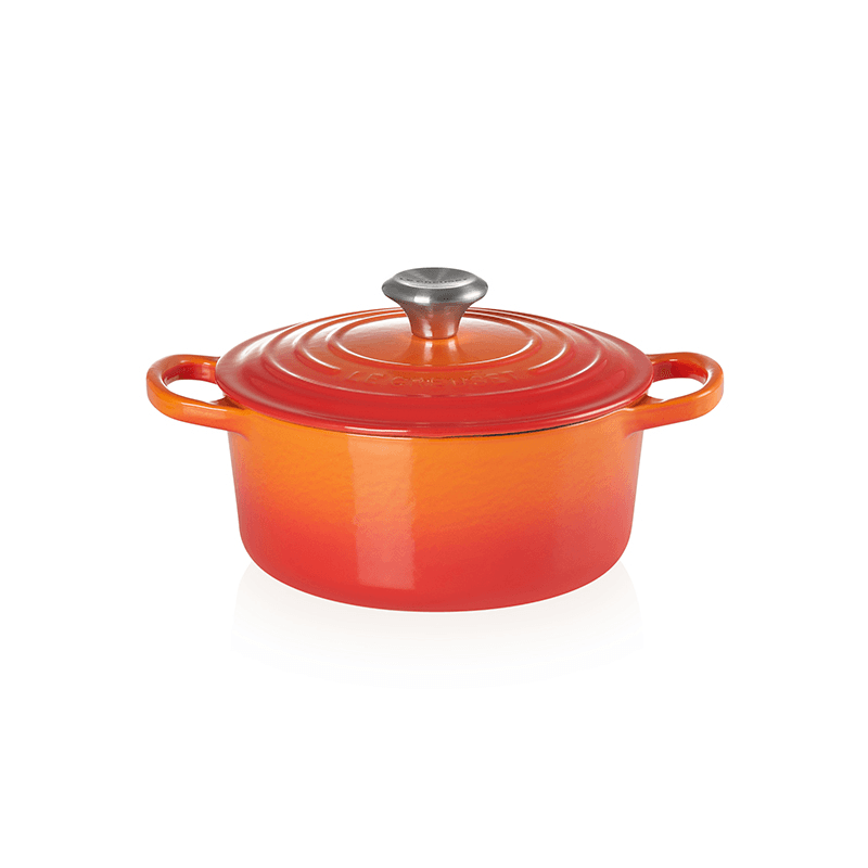 Signature Cast Iron Round casserole, 24cm - 4.2 litre, Volcanic