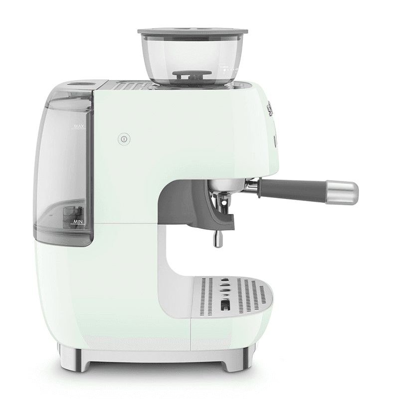 Espresso Coffee Machine with Grinder, Pastel Green