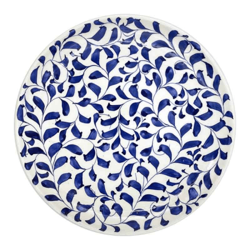 Image showing the Scroll Charger Plate, D30cm, Navy product.