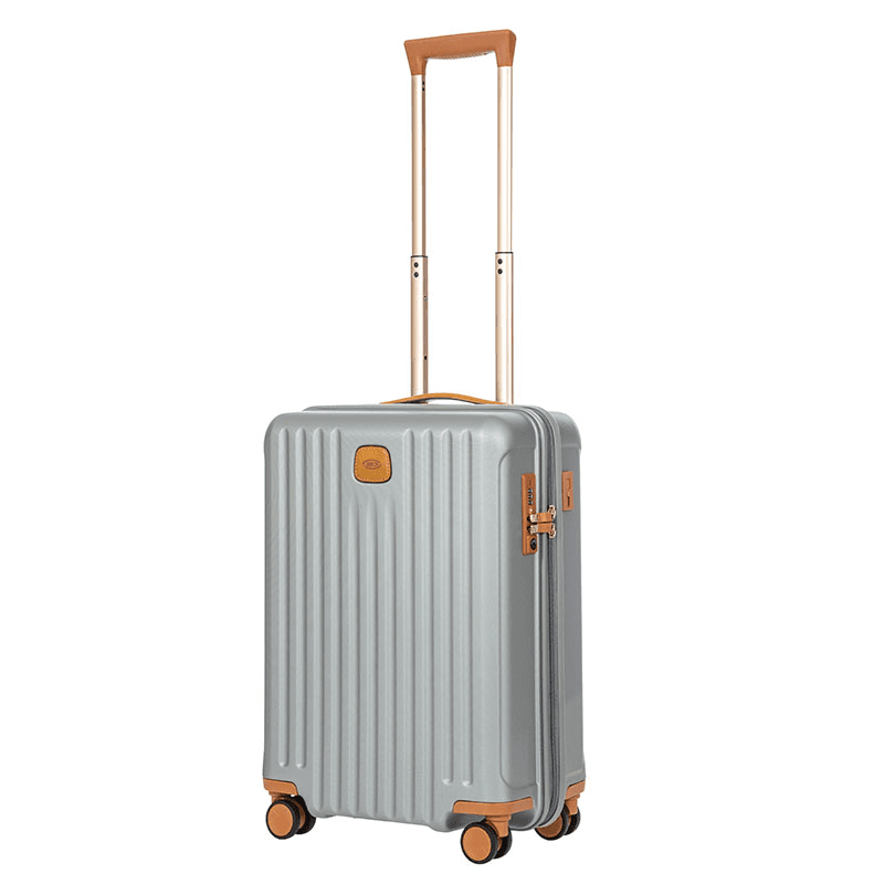Capri Carry-on Suitcase, H55 x L38 x W23cm, Silver