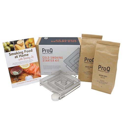 Cold smoking starter set, White/Beige/Silver