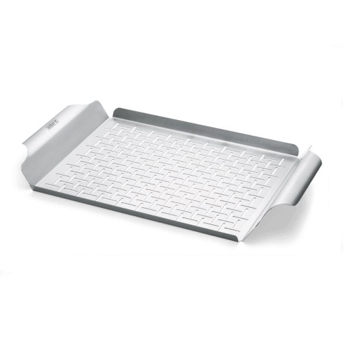 Image showing the Rectangular grill pan, Silver product.