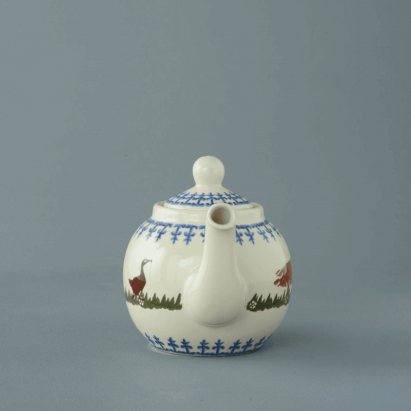 Brixton Pottery- Farm Animals, 2-Cup Teapot