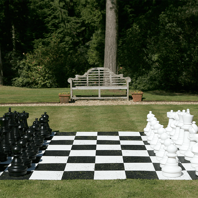 Giant Chess Set with Board