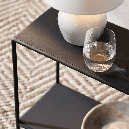 Image showing the Marton Sofa Side Table, Black product.