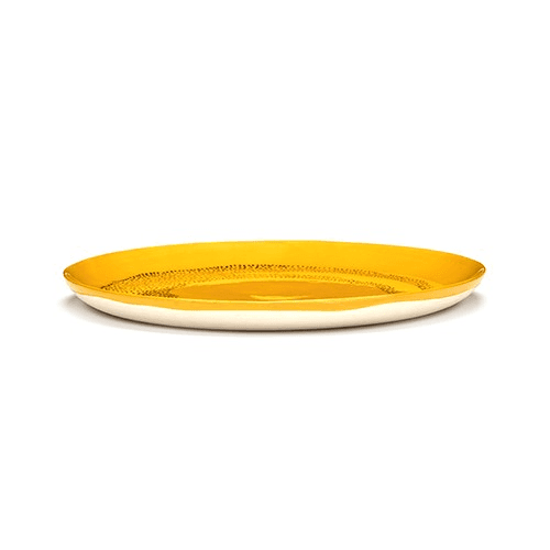 Image showing the Ottolenghi Medium serving platter, D35, Yellow And Black product.