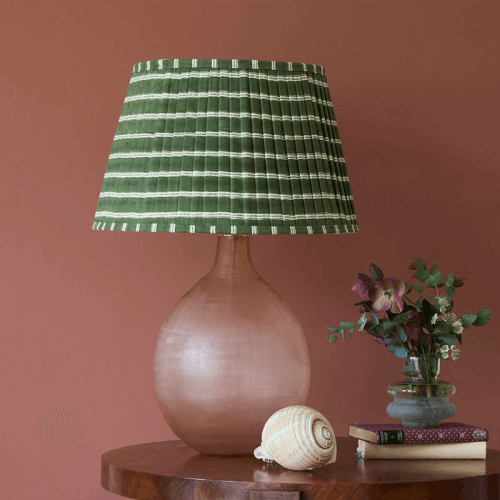 Image showing the Edo Pleated Shade, D30cm, Green product.