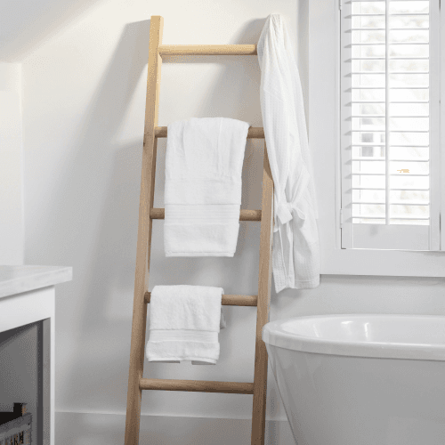 Image showing the Hambledon Towel ladder, Oak product.