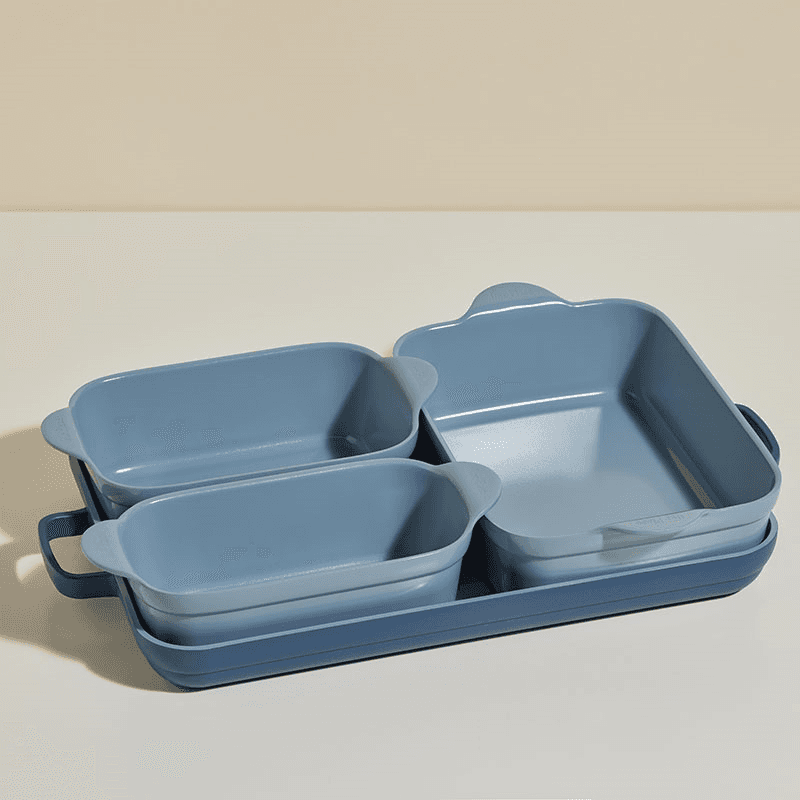 Aluminium Bakeware Set, Blue Salt