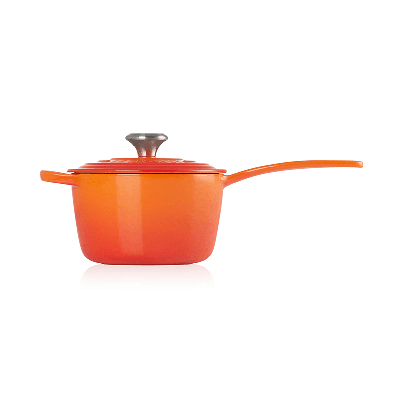 Signature Cast Iron Saucepan, 16cm, Volcanic