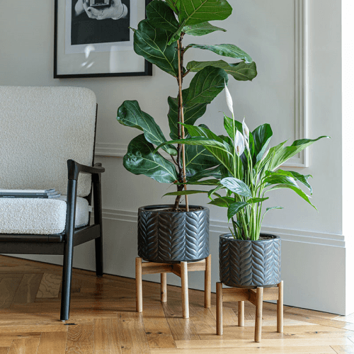 Image showing the Aspen Planter, D28cm, Mercury product.