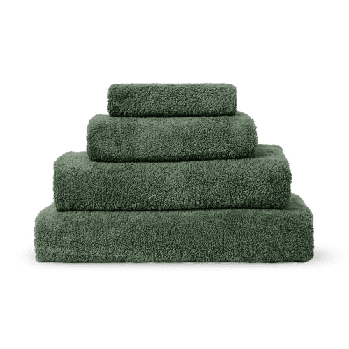 Image showing the Plain Organic Cotton Bath Sheet, Elm Green product.