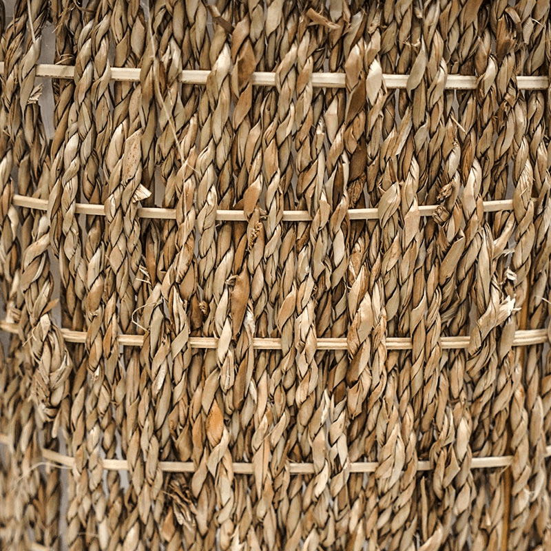 Seagrass Set of 2 lined baskets, H30 x D35cm, Natural