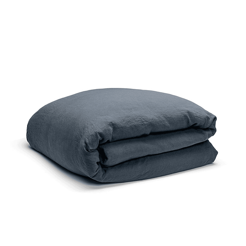 Linen King Size Duvet Cover, Ink