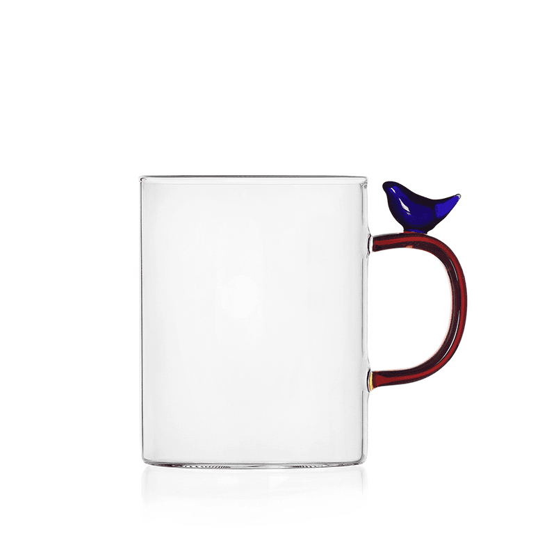 Birds Mug, 450ml, Light Blue