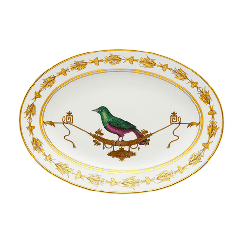 Image showing the Voliere Oval Platter, D34cm, White product.