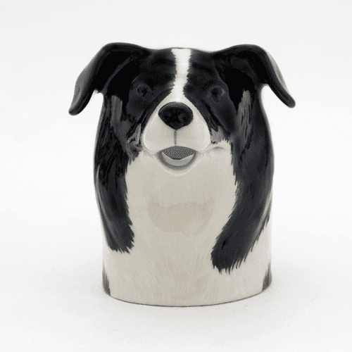 Image showing the Border Collie Medium Water Jug, H10.5cm, Black/White product.