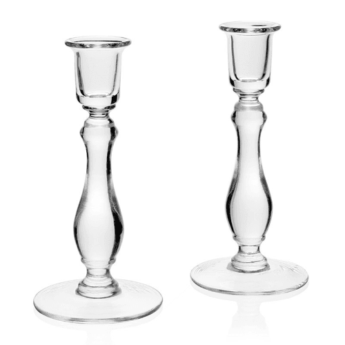 Image showing the Meryl Pair of candlesticks, 20cm, Crystal product.