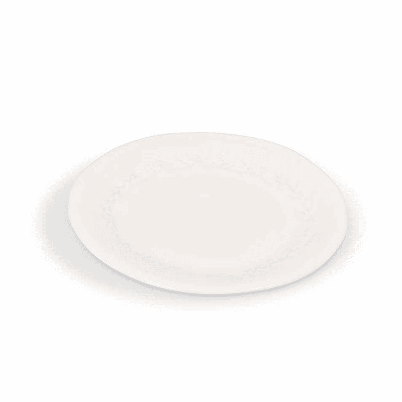 Overton Set of 4 Side Plates, D22.5cm, White