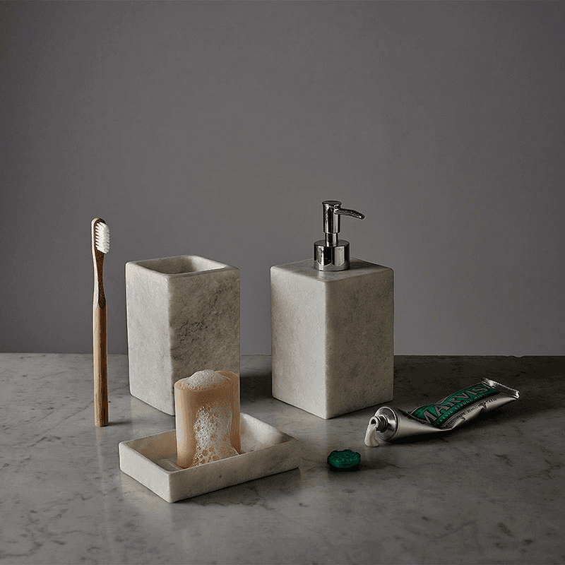 Mandalay Soap Dish, 15 x 10cm, Marble
