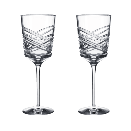 Image showing the Aran Set of 2 White Wine Glasses, 300ml, Clear product.