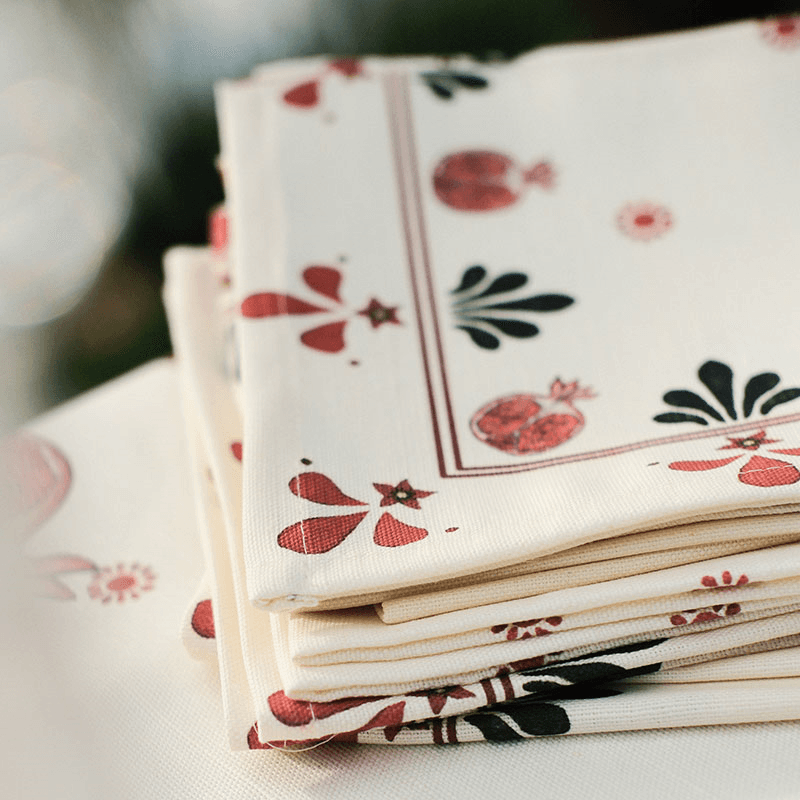 Bell Hutley Napkin, 45cm x 45cm, Pomegranate