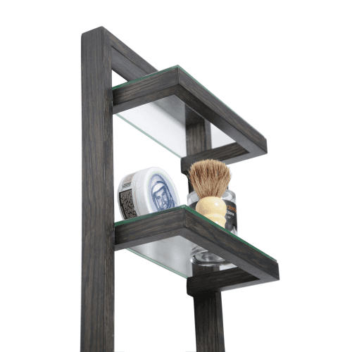 Image showing the Zone Wall shelf, H80 x W24 x D12cm, Black product.