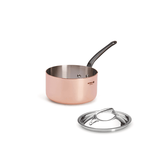 Image showing the Prima Matera Saucepan with Lid, 16cm, Copper product.