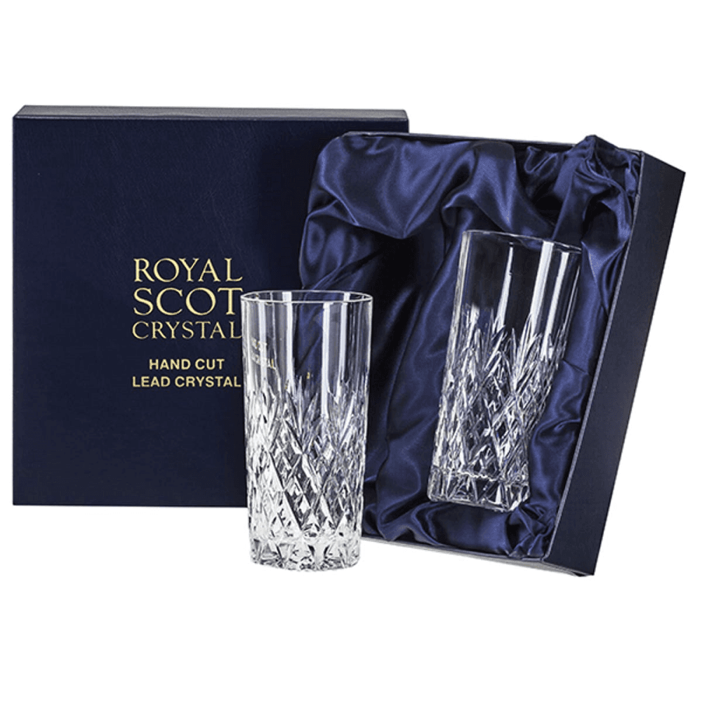 Edinburgh Pair of tall tumblers, 35cl
