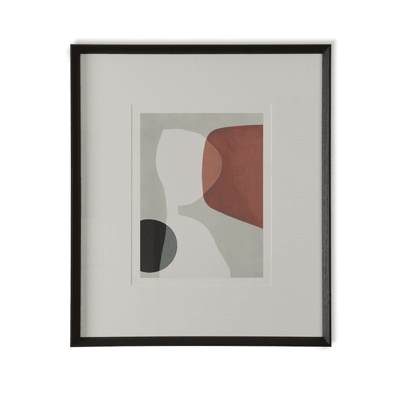 Abstract Print, Burnham Red I