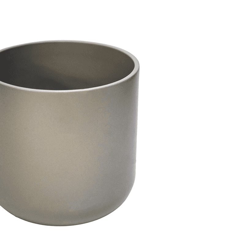 Lisbon Planter, H25.5 x W26 x D26cm, Light Grey