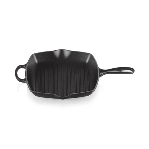 Image showing the Signature Cast Iron Square grillit, 26cm, Satin Black product.