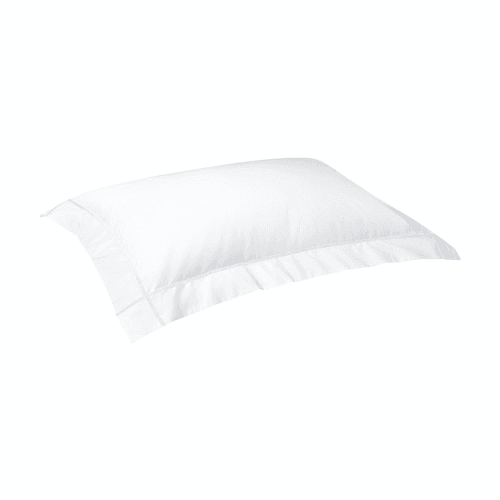 Image showing the Athena - 500 Thread Count Cotton Percale Standard Pillowcase, 50 x 75cm, Blanc product.