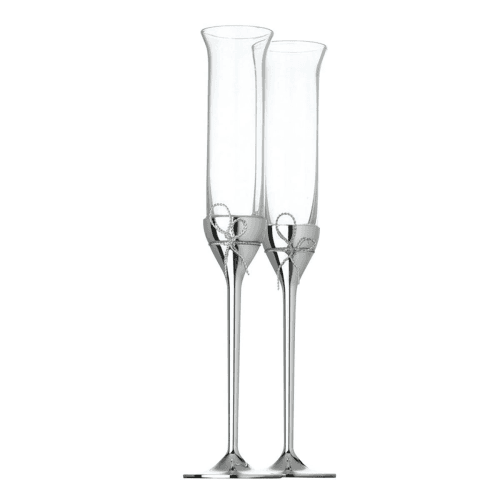 Image showing the Vera Wang - Love Knots Pair of toasting flutes product.